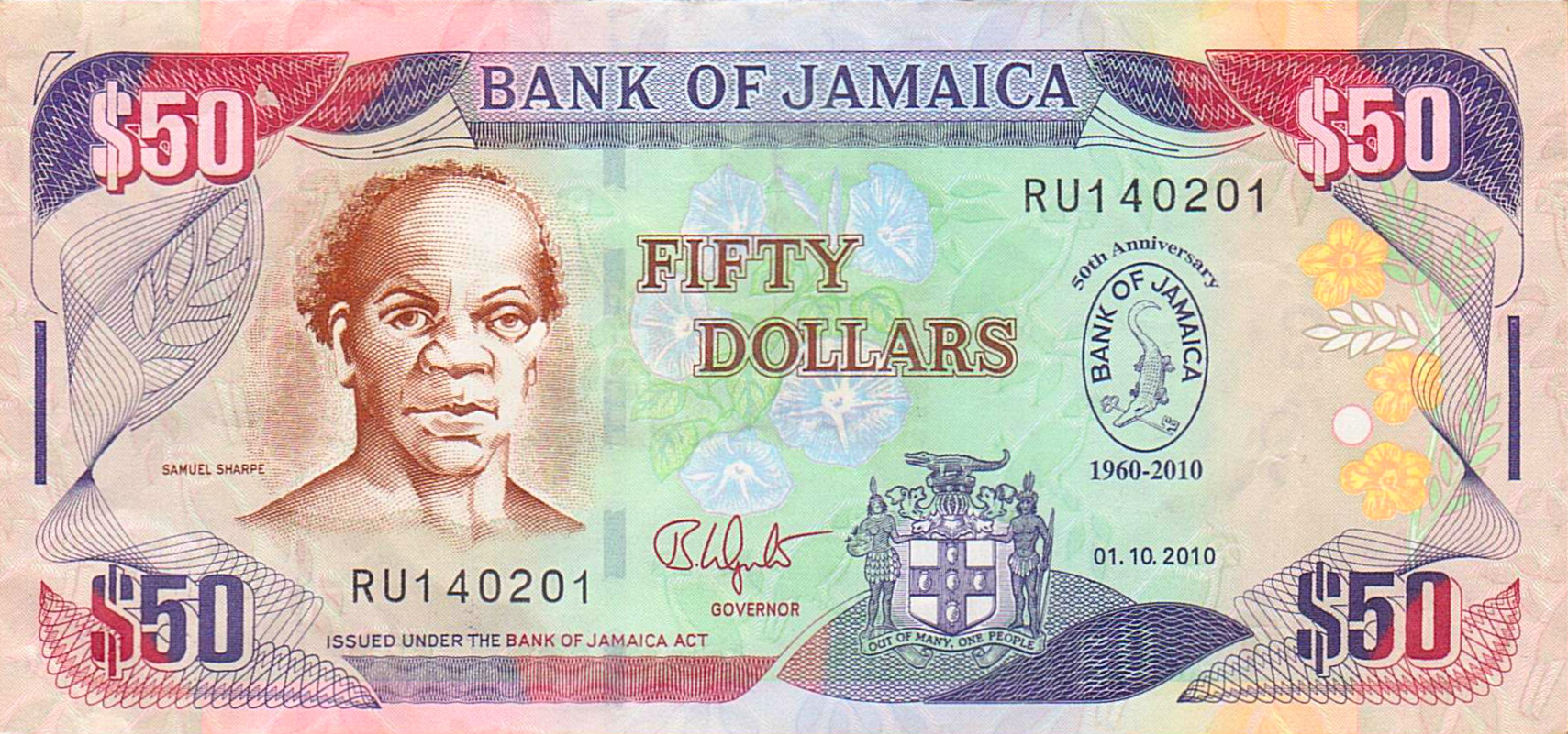 Jamaica 50 2010 VF P-88